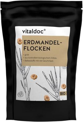 GESUND & Leben Reformqualität seit 1995 vitaldoc® BIO Erdmandel-flocken, grob 400g