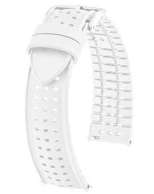 Hirsch Uhrenarmband Nyad M 20 mm Kautschuk Weiß 0920099100-2-20