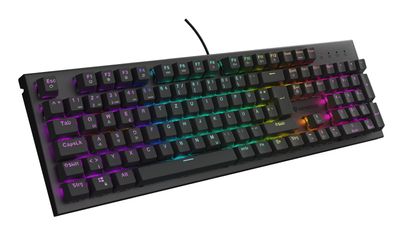 natec Genesis Thor 303, Kabelgebunden, USB, Mechanischer Switch, QWERTZ, RGB-LED, Sch