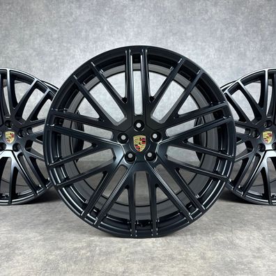 Porsche Felgen Macan III 21" Original 911 Turbo V S GTS 95B044668J Schwarz 95B