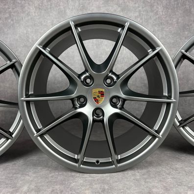 Porsche Felgen 981 Cayman Boxster 20" Original Carrera SIII Platinum neuwertig