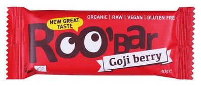3x ROO´BAR Roobar Goji berry, 30g, glutenfrei 30g