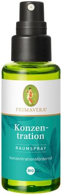 6x Primavera Konzentration Raumspray bio 50ml