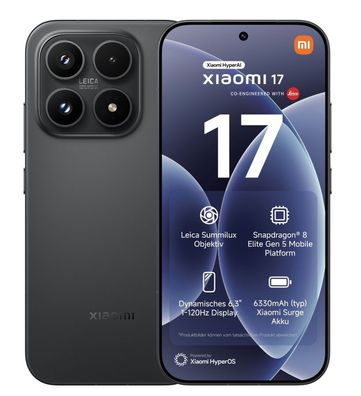 Xiaomi 17 12GB 512GB Black 6,3 Zoll 120 Hz 12GB - Kaufen