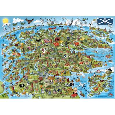 Gibsons Puzzle Das ist Schottland 1000 Teile