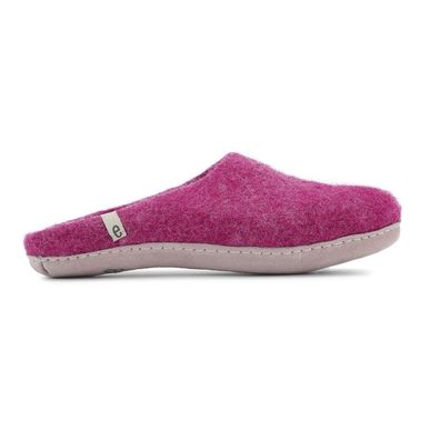 Hausschuh egos copenhagen slip on simple Cerise Schafwolle Filz Nepal