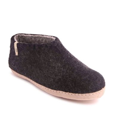Hausschuh egos copenhagen classic shoe junior Natural Grey Schafwolle Filz