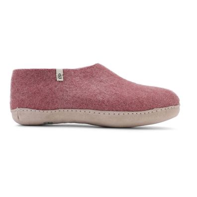 Hausschuh egos copenhagen classic shoe dusty rose Schafwolle Filz Nepal