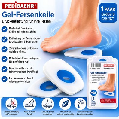 Pedibaehr (BAEHR) Gel-Fersenkeile S 35-37 1 Paar