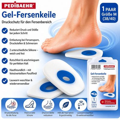 Pedibaehr (BAEHR) Gel-Fersenkeile M 38-40 1 Paar