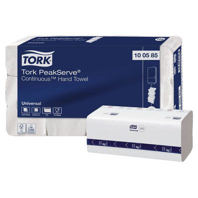 TORK 100585 Papierhandtücher PeakServe® Endlos™ H5 Interfold-Falzung 1-lagig 4.920 Tü