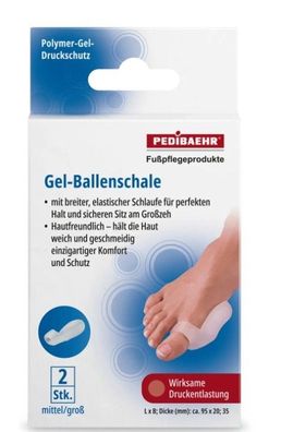 Pedibaehr (BAEHR) Gel-Ballenschale mittel/groß 2 Stk
