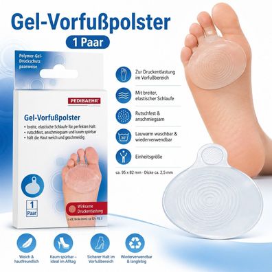 Pedibaehr (BAEHR) Gel-Vorfußpolster Druckschutz 1 Paar