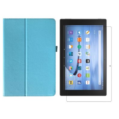 2in1 Set für Amazon Fire HD 10 / HD 10 Plus 11. Gen. 2021 10.1 Zoll Hülle + Glas