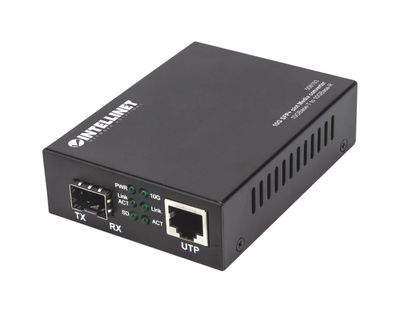 Intellinet 10GBase-T auf 10GBase-R Medienkonverter, 1 x 10 GB SFP+ Slot, 1 x 10 GB RJ