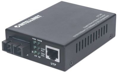 Intellinet Gigabit Ethernet Singlemode Medienkonverter, 10/100/1000Base-T auf 1000Bas