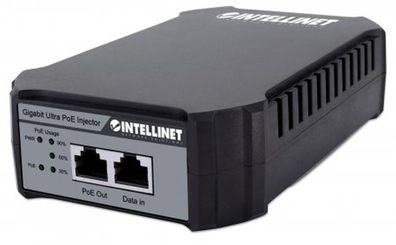 Intellinet Gigabit Ultra PoE-Injektor, 1 x 95 Watt-Port, IEEE 802.3bt und IEEE 802.3a