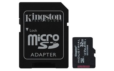 Kingston Technology 32GB microSDHC Industrial C10 A1 pSLC Karte + SD-Adapter