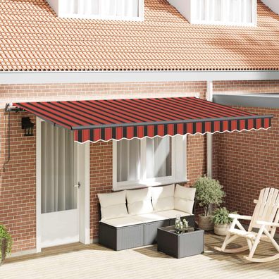 vidaXL Einziehbare Markise Orange 350 x 200 cm Stoff