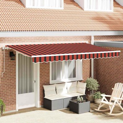 vidaXL Einziehbare Markise Orange 350 x 200 cm Stoff