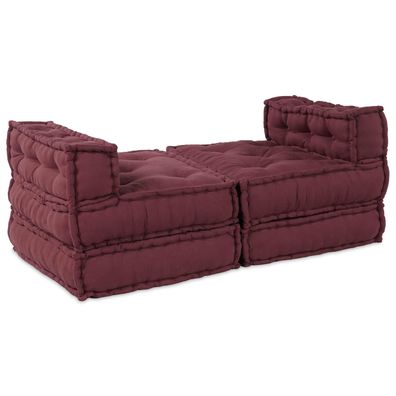 vidaXL Modulare Sofagarnitur 4 pcs Kastanienbraun Stoff