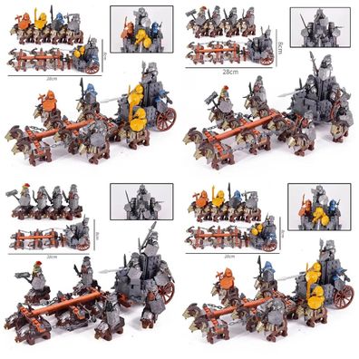 Herr der Ringe Hobbit Zwerg Mini Figur Wildschweinreiter Streitwagen Spielzeug Modell