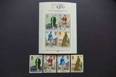 Großbritannien MiNr. 804-807 Block 3 (Block/Einzelmarke) MNH/postfrisch * * (AM 783)