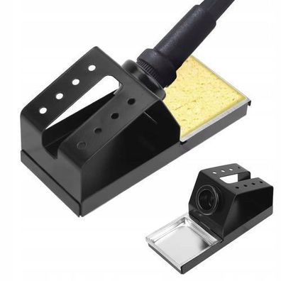 Rosfix Lötstation Halter Metall – 70x159 mm mit Schwamm | Ø26 mm Loch