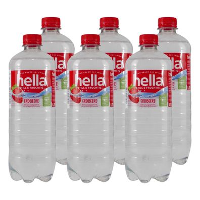 hella Erdbeere Erfrischungsgetränk (6 x 0,75L) EINWEG