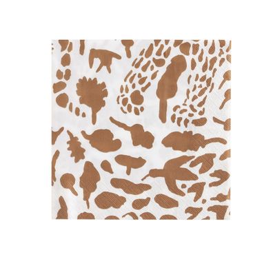 Iittala Oiva Toikka Collection Servietten 33x33cm Cheetah Braun 20 pc 1061268