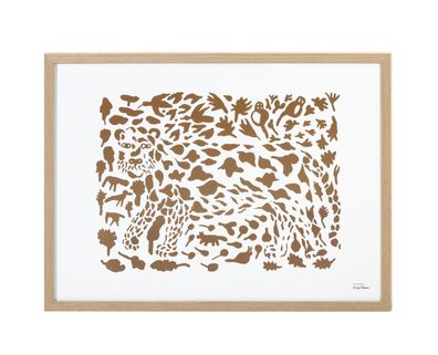 Iittala Oiva Toikka Collection Kunstposter 50x70cm Cheetah Braun 1061519