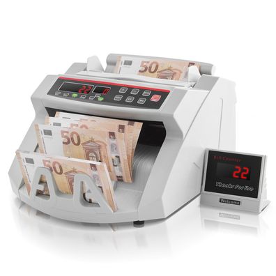 VEVOR Geldscheinzähler UV/MG Falschgelddetektor 1000 Banknoten/Min