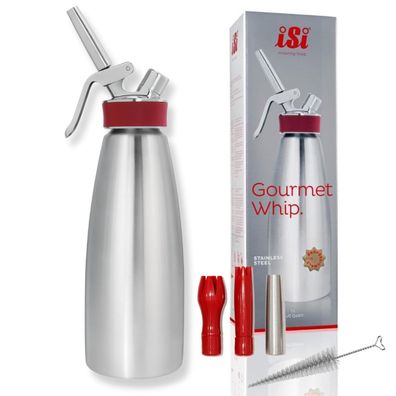 iSi Gourmet Whip Sahnespender 1 L Edelstahl spélmaschinenfest