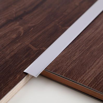 Gaahing Aluminium-T-Leiste Bodenébergangsleiste 3x0,9m Silber matt