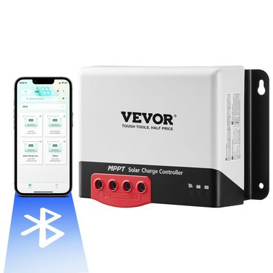 VEVOR MPPT Solarladeregler 20A 12V 24V mit LCD RS232