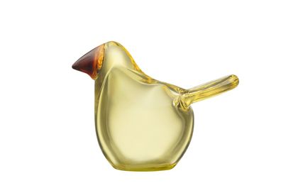 Iittala Birds by Toikka Fliegenfänger - Gelb/Kupfer 1057703