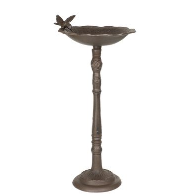 Moritz Vogeltränke Gusseisen 54 cm hoch Braun massiv Wildvogeltränke für Garten