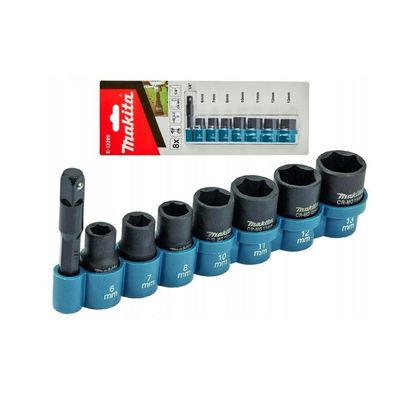 MAKITA 1/4" 8-teiliges HITCH SET. 6-13mm