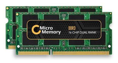 CoreParts MMKN051-16GB, 16 GB, 2 x 8 GB, DDR3, 1600 MHz, Grün