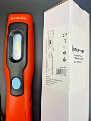 Berner Pocket LUX Bright Werkstatt Lampe Inspektionslampe USB-C
