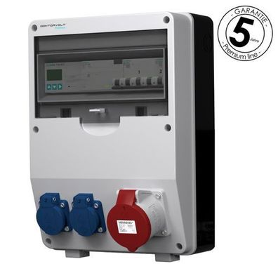 Stromverteiler 32A 2x230V pTD-S/ FI 3P Zähler Siemens und Mennekes Doktorvolt 4807