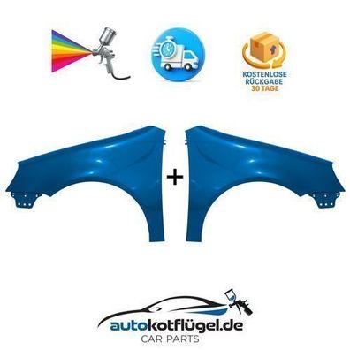 Kotflügel VW Golf V 5 LC5G 03-09 Links + Rechts Neu Lackiert