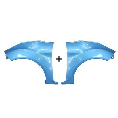Kotflügel FORD FIESTA MK7 Links + Rechts 8CPC Vision Blau 08-17 Neu Lackiert