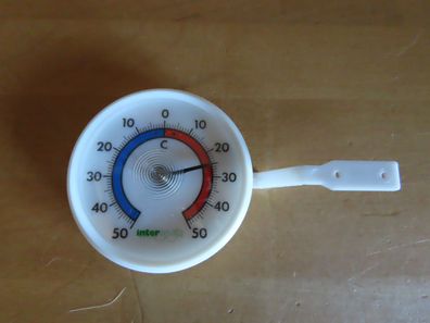 Thermometer für Kühlschrank oder außen ans Fenster rund Interoptik bis-50° + 50°