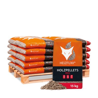 Heizfuxx Holzpellets Red 15kg x 20 Sack 300kg Palette