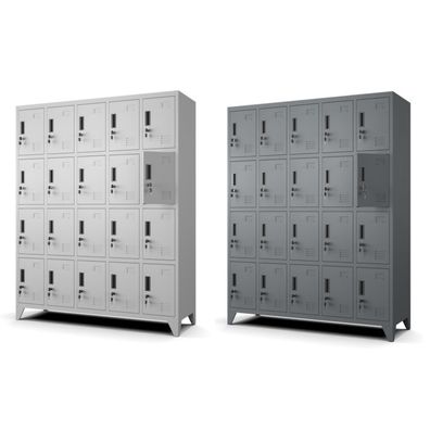 Mehrzweckschrank Kleiderschrank Sozialraumschrank Schrank für Schule 20 Fächer