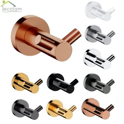 ECOLAM Doppelwandhaken Handtuchhalter Haken Messing Bad gold weiß black TOP Qualität