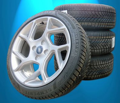 Winterräder Satz Ford Fiesta ST ab 04/18 Semperit SpeedGrip3 205 45 17 RDKS Alu