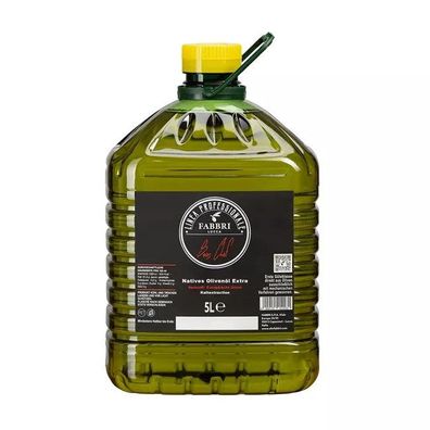 Fabbri Lucca 5L Natives Olivenöl Extra aus mediterranen Oliven ohne Zusatzstoffe