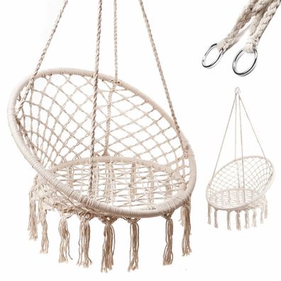 Storchennest Sessel mit Rückenlehne ecru 80cm